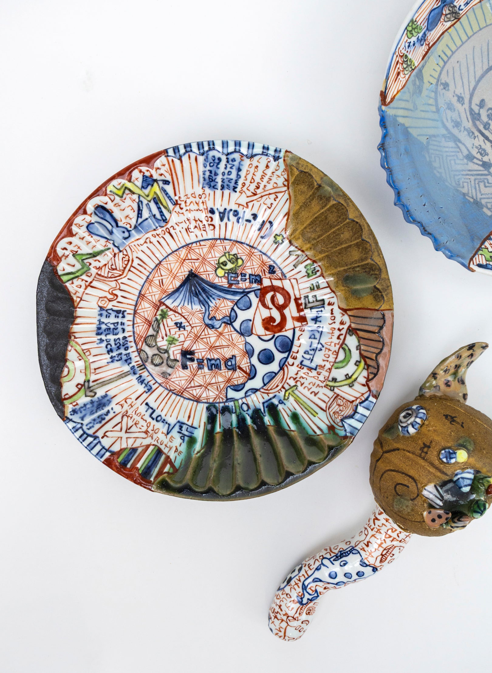 Yobitsugi Chrysanthemum Plate