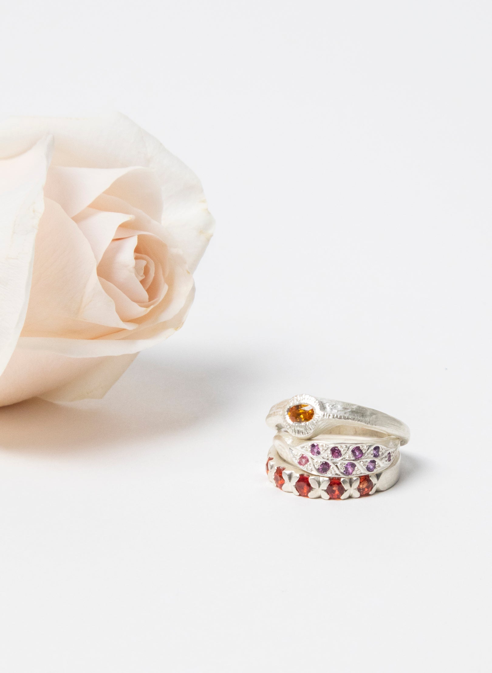 Rippling Leaf Ring