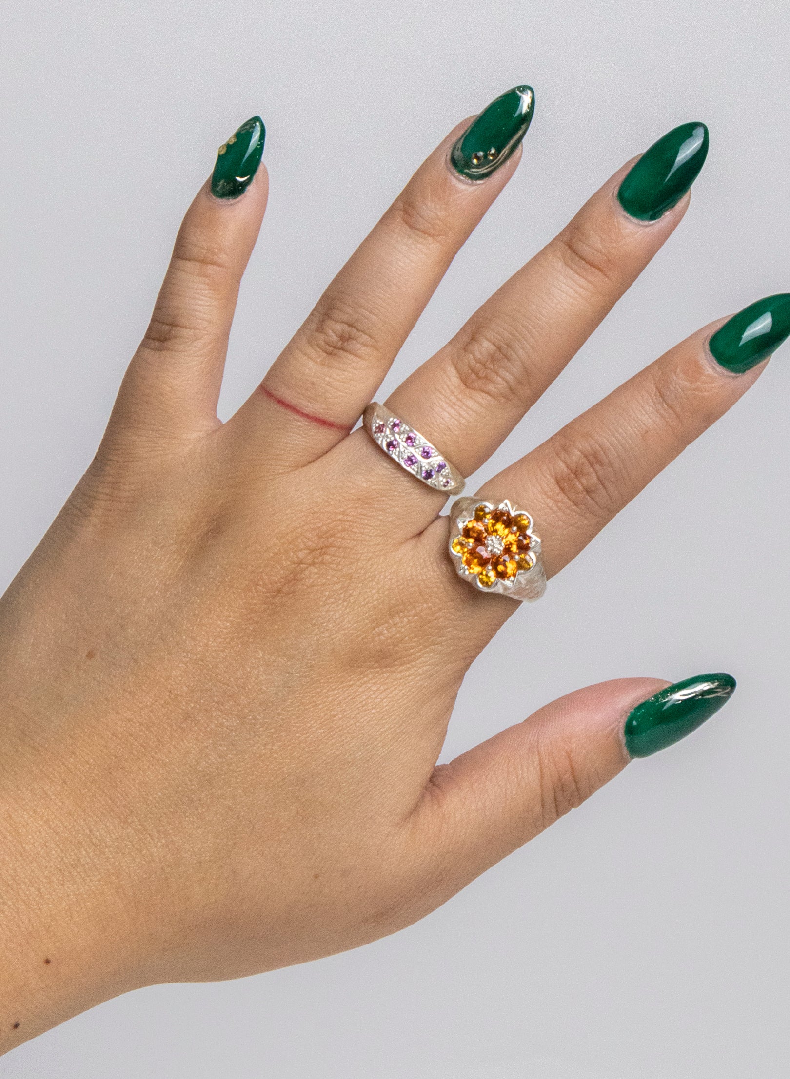 Rippling Leaf Ring