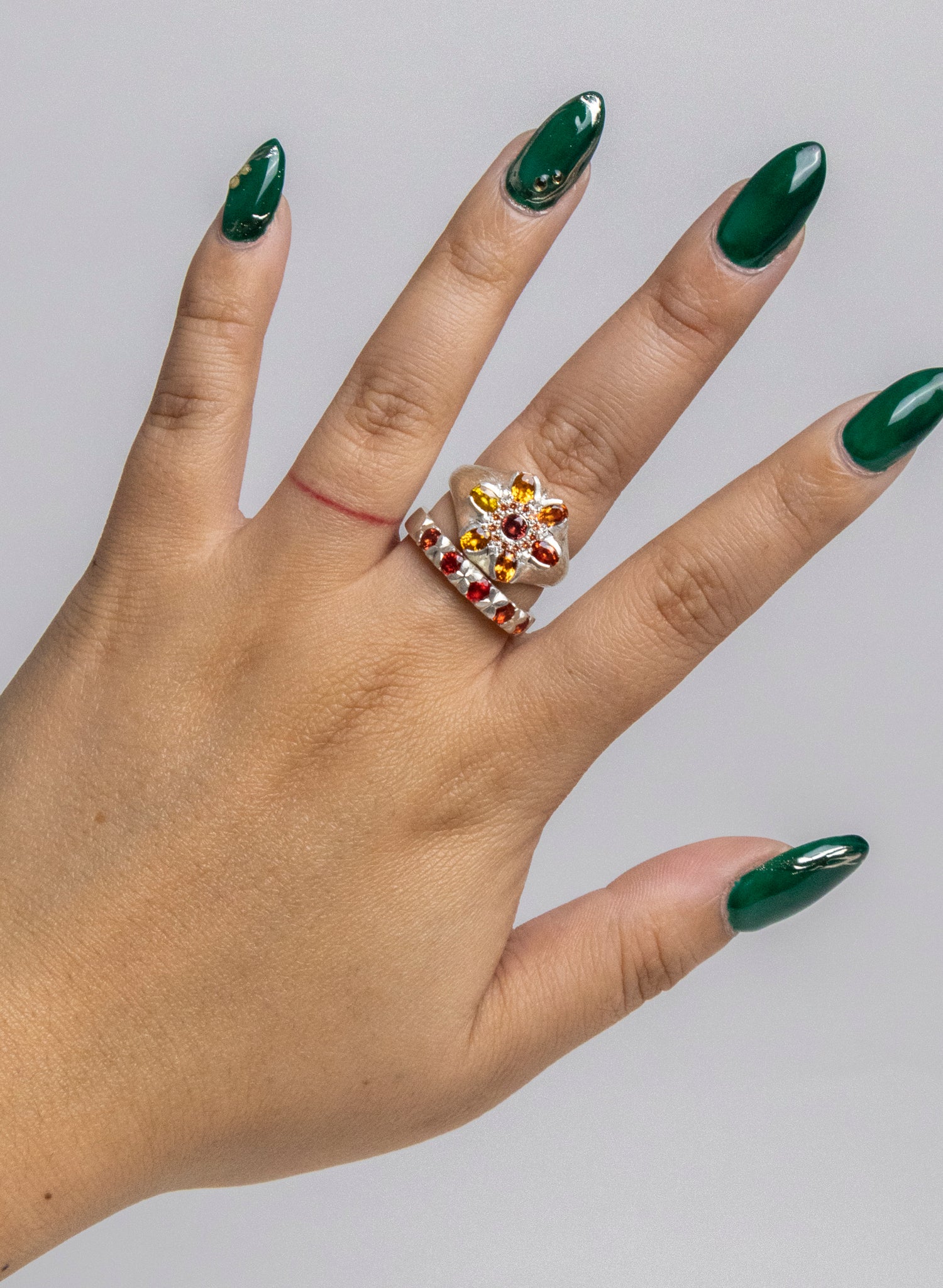 Floating Flowers Ring