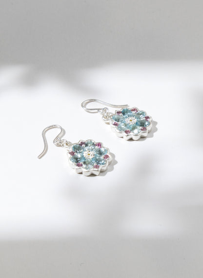 Hydrangea Kaleidoscope Earrings