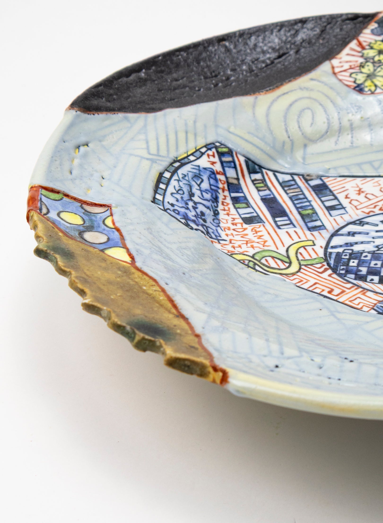 Iro-Shino Yobitsugi Wall Plate