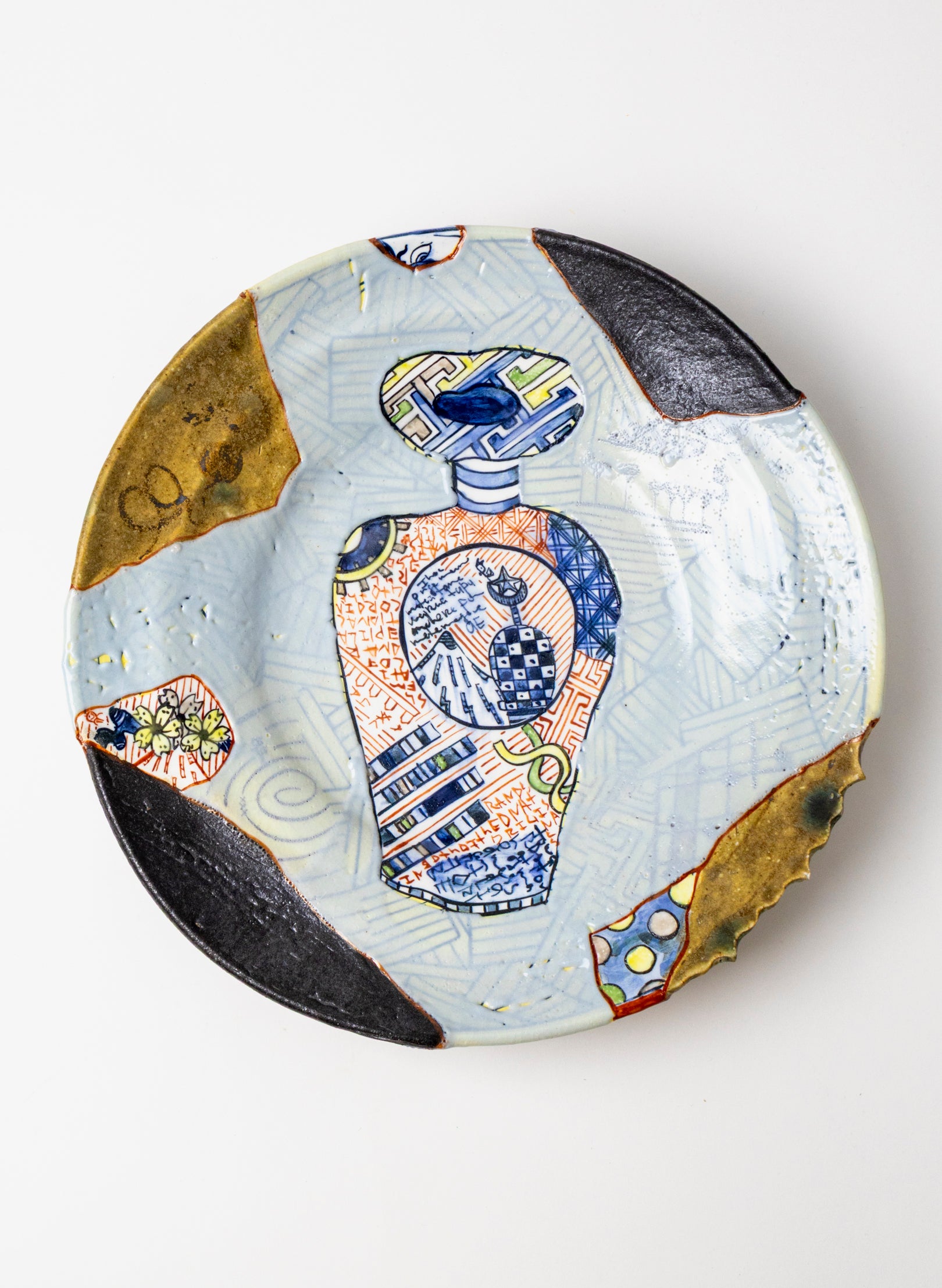 Iro-Shino Yobitsugi Wall Plate