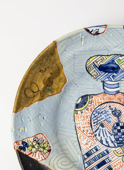 Iro-Shino Yobitsugi Wall Plate