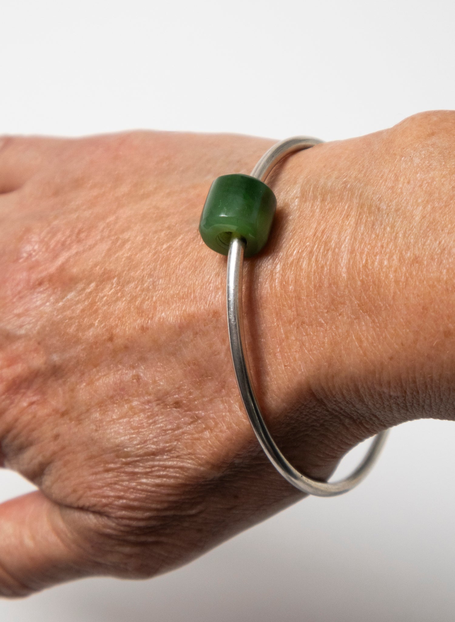 Silver Pounamu Bracelet
