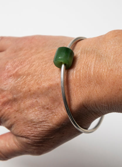 Silver Pounamu Bracelet