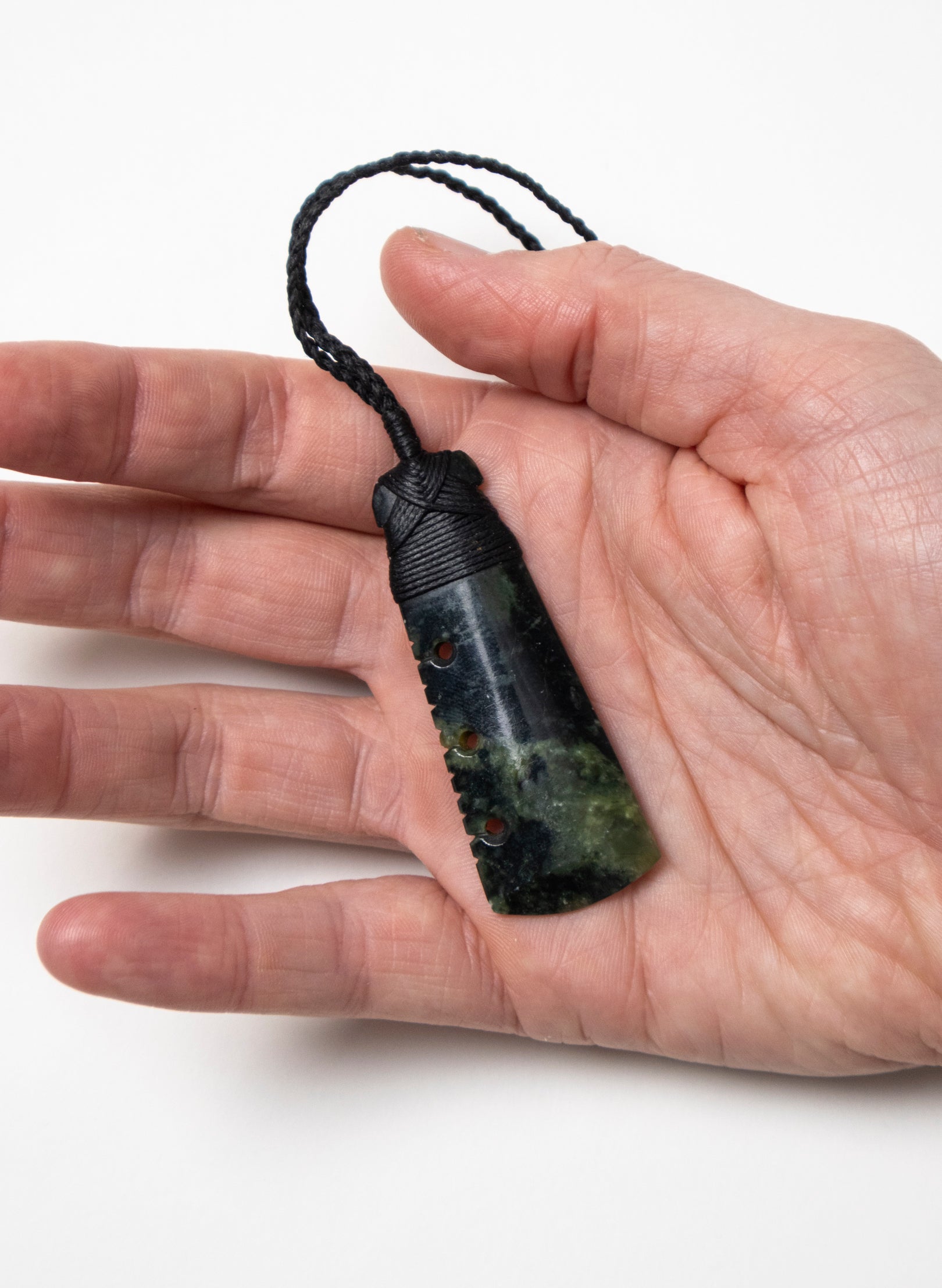 Hei Toki Pounamu with Notches