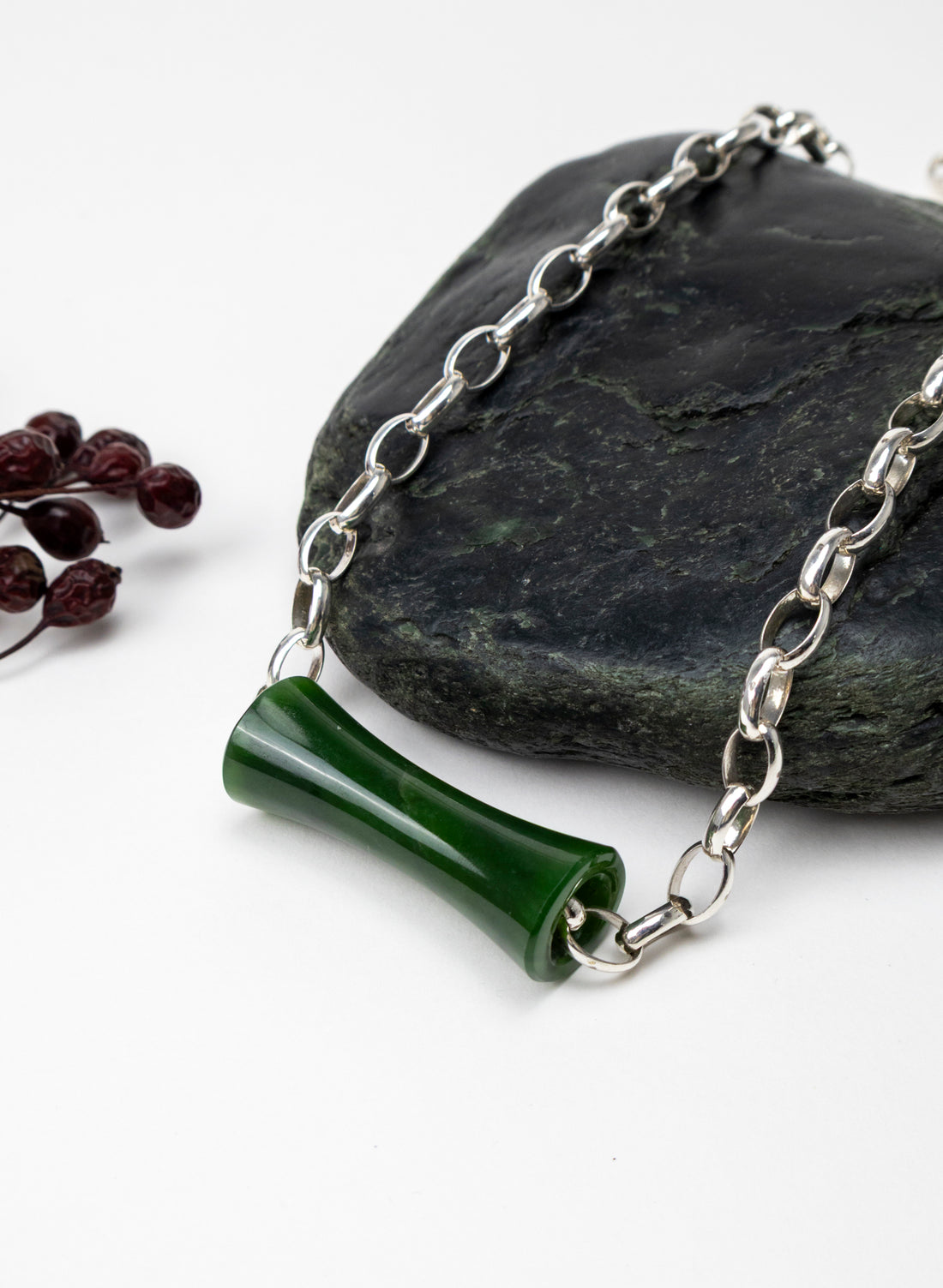 Pounamu Silver Necklace