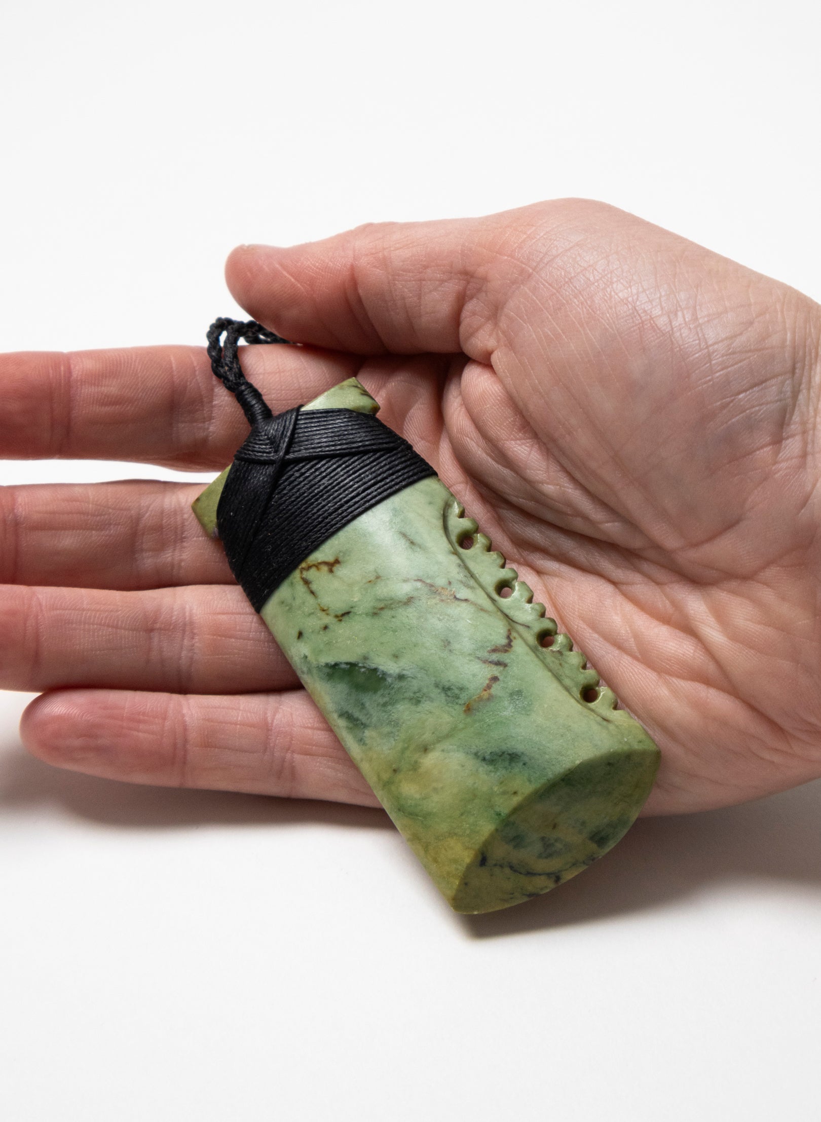 Hei Toki Pounamu with Notches