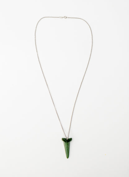 Silver Niho Pounamu Pendant