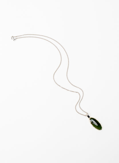 Silver Pounamu Oval