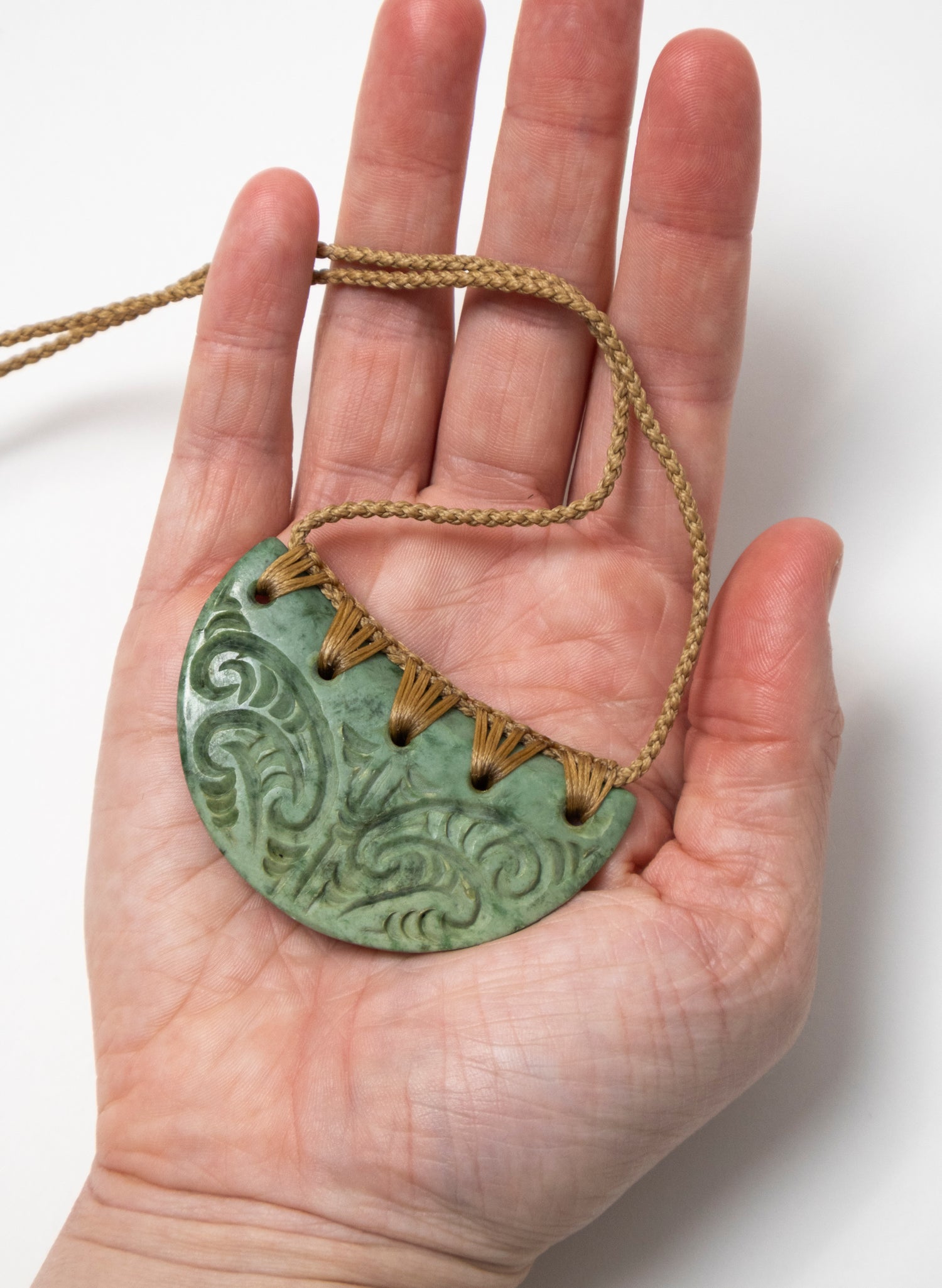 Bound Pounamu Breast Plate with Whakarei