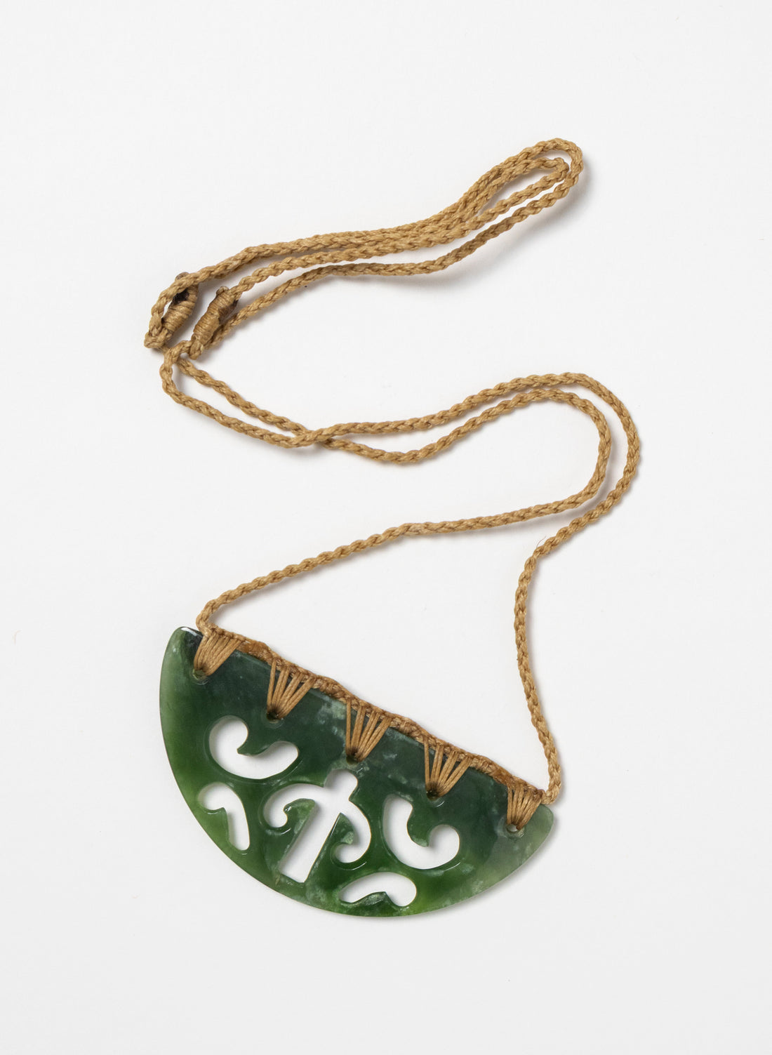 Bound Pounamu Breast Plate with Koru
