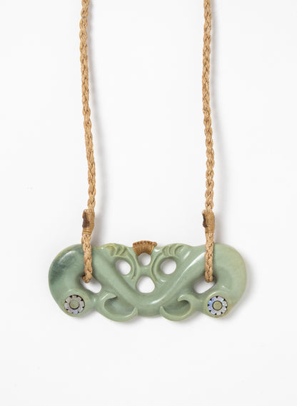 Pounamu Pekapeka with Eyes