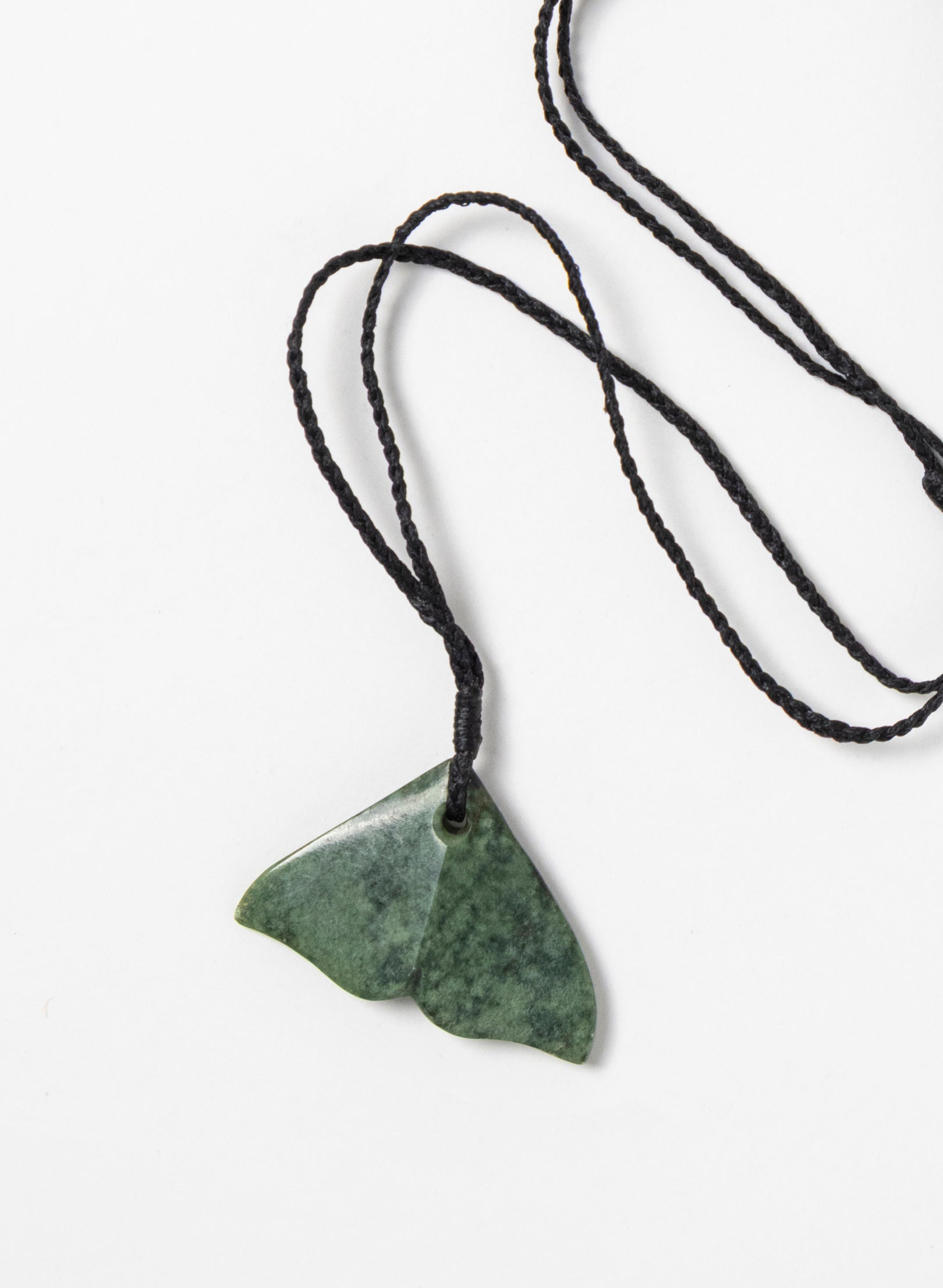Pounamu Whale Tail Pendant