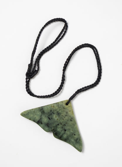 Pounamu Whale Tail Pendant