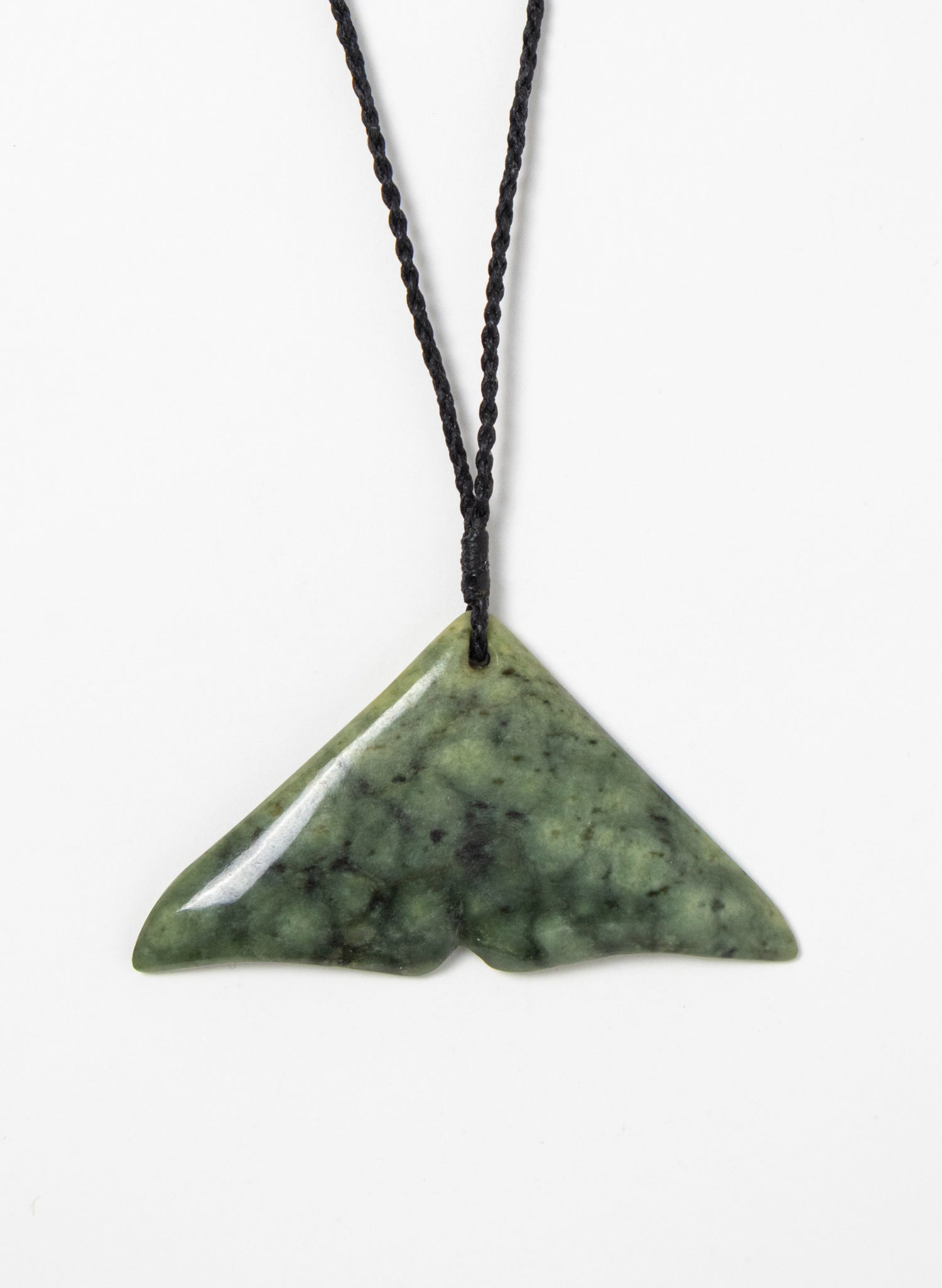 Pounamu Whale Tail Pendant