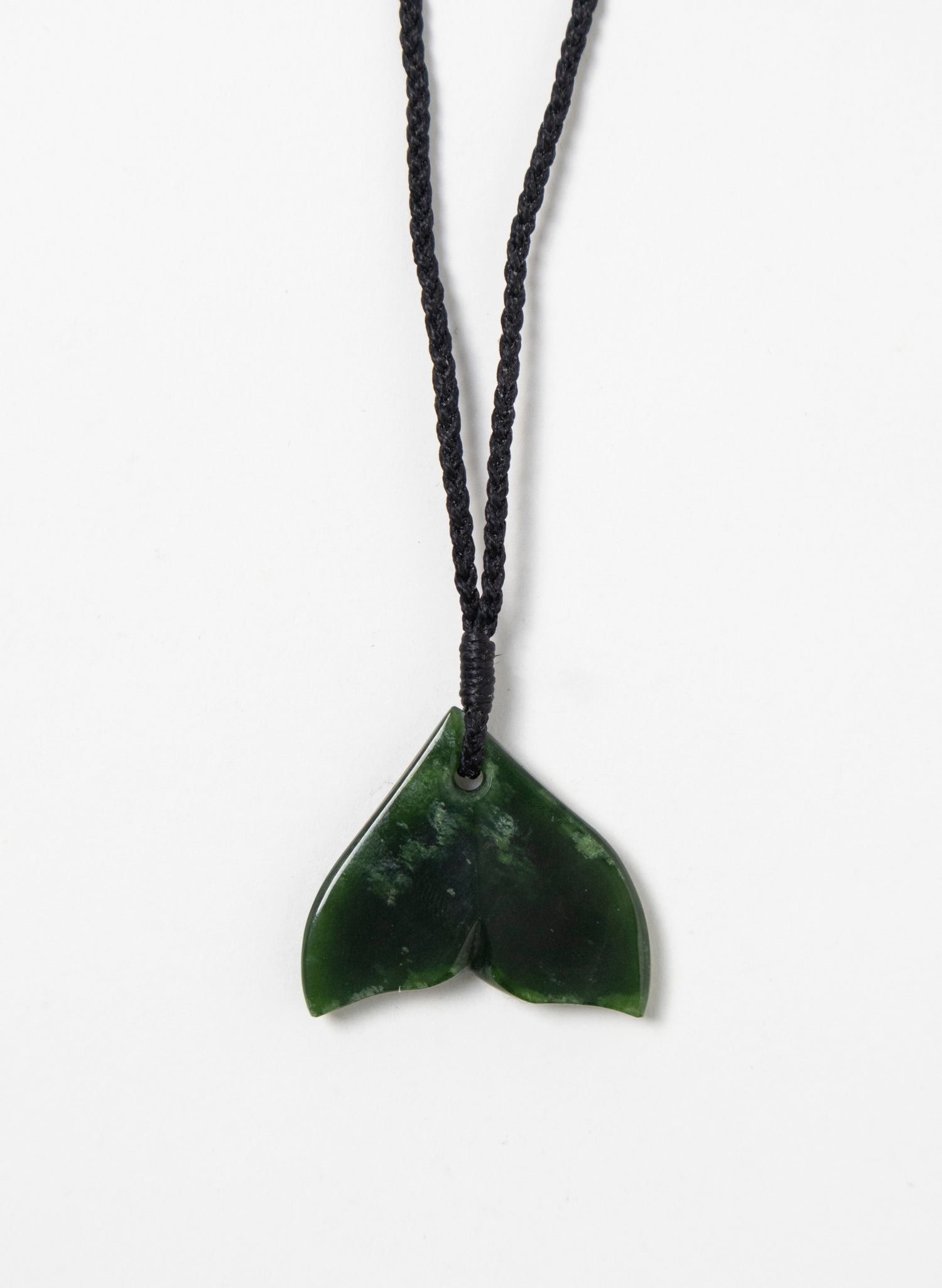 Pounamu Whale Tail Pendant
