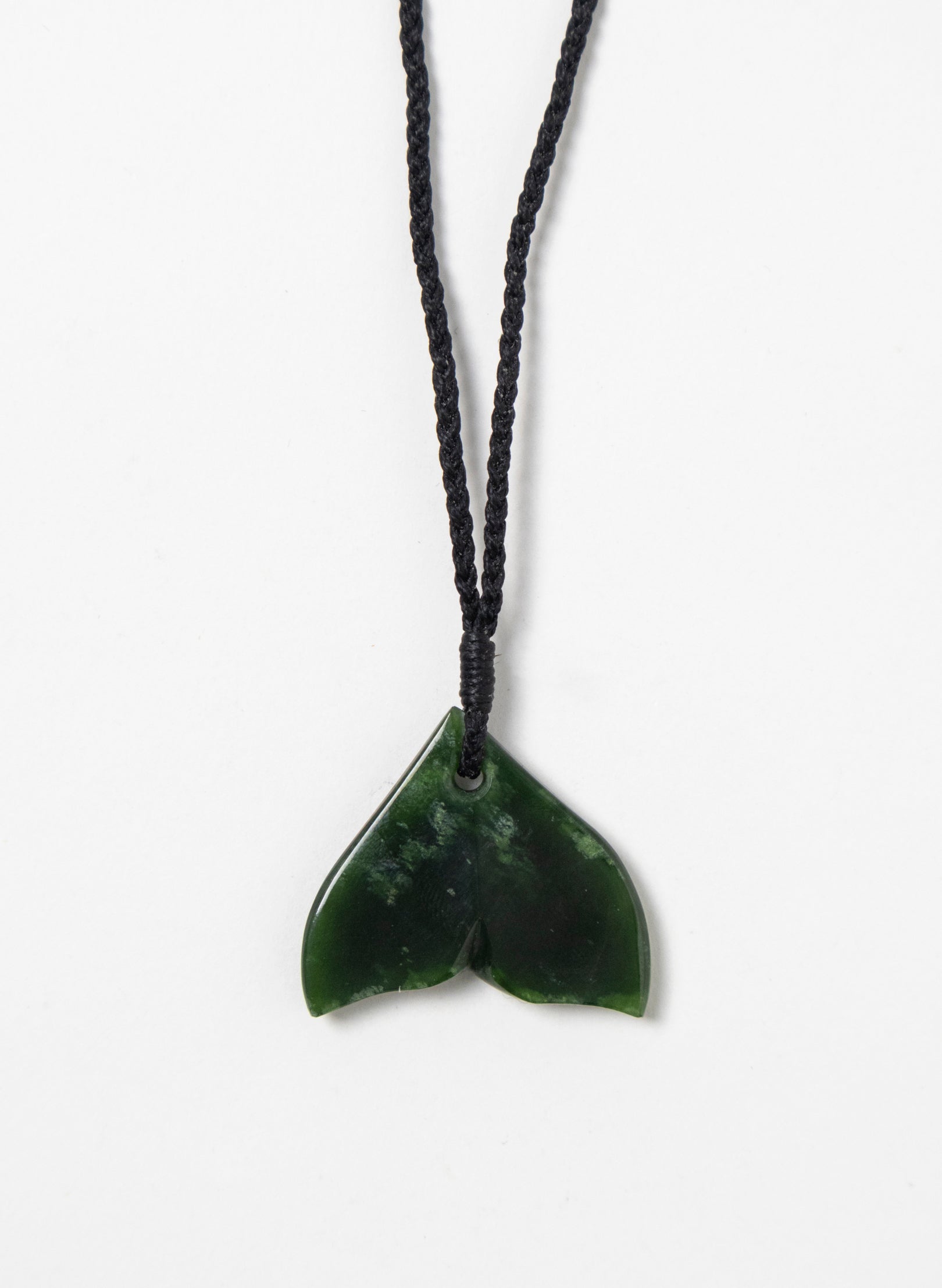 Pounamu Whale Tail Pendant