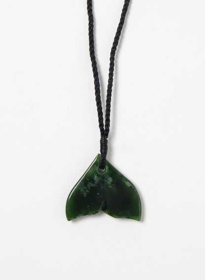 Pounamu Whale Tail Pendant