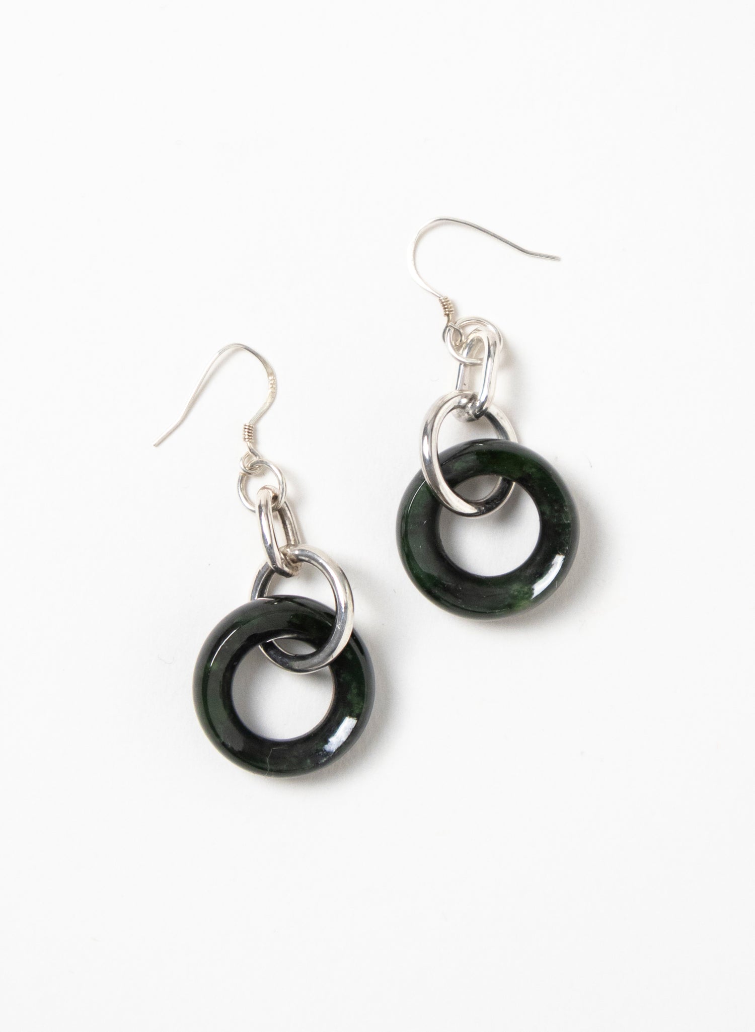 Pounamu Circle Earrings