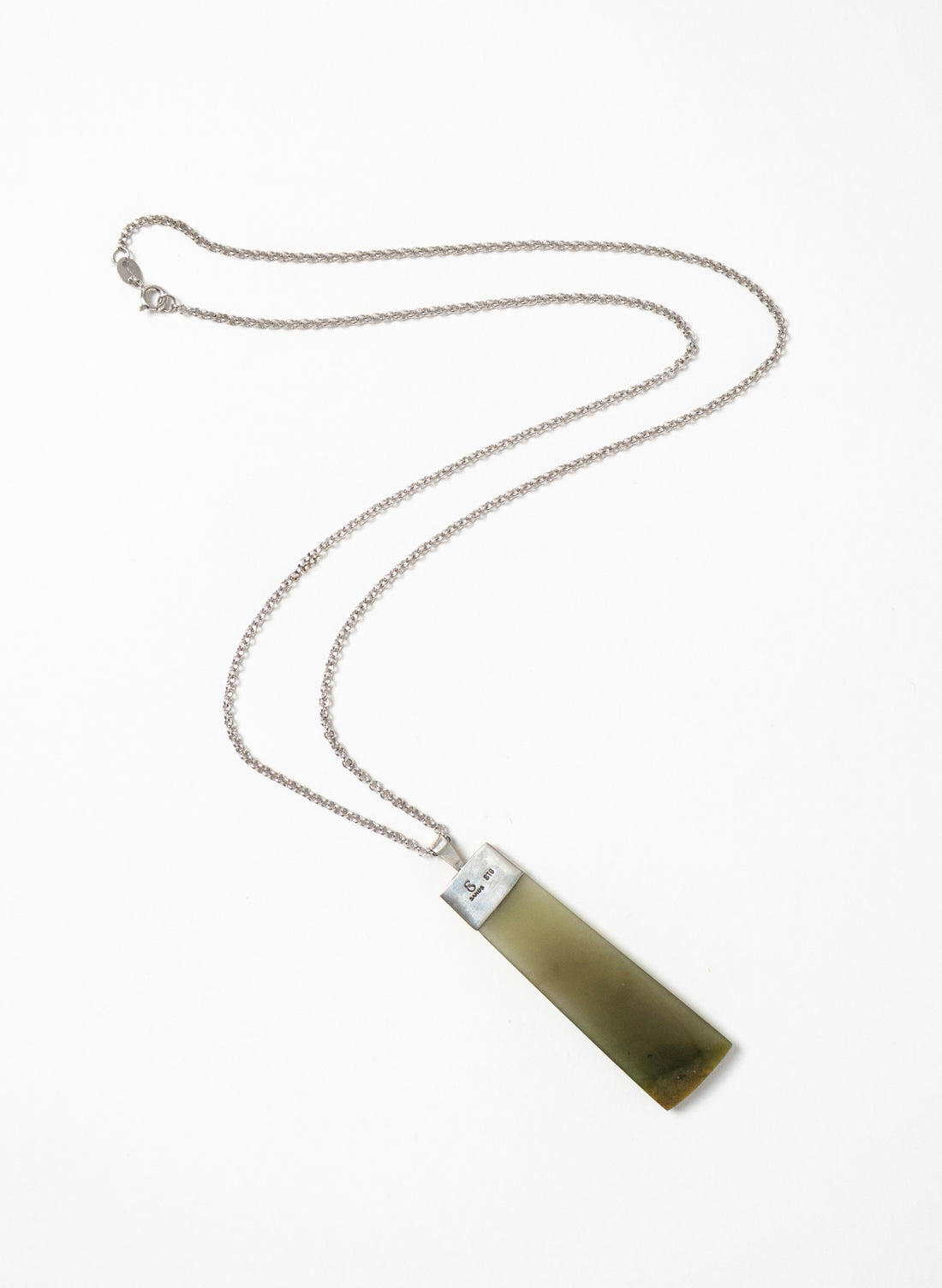 Pounamu Hei Toki on a Silver Chain