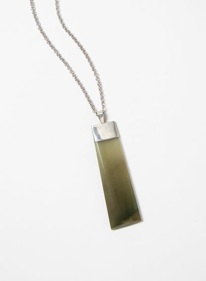 Pounamu Hei Toki on a Silver Chain