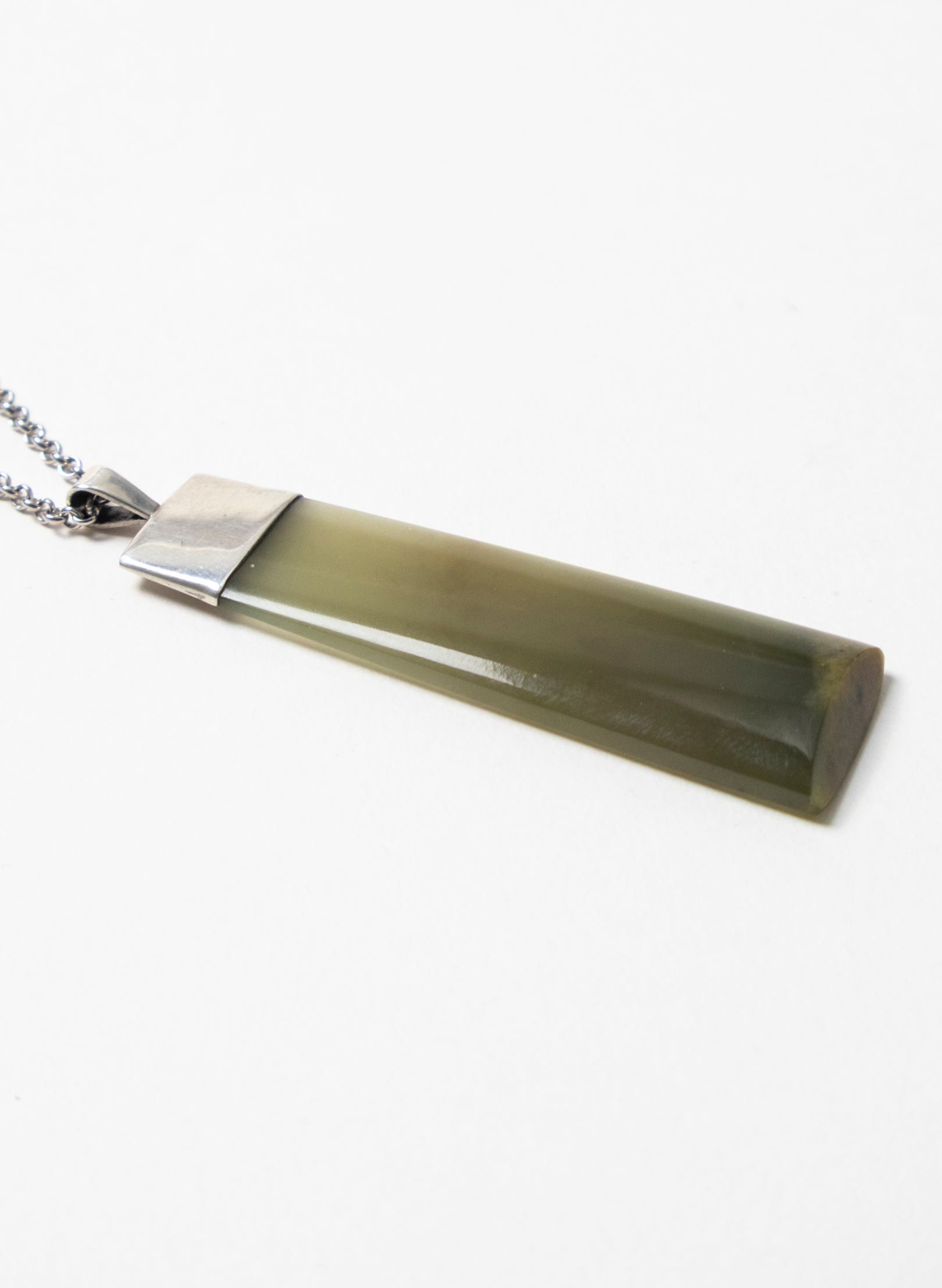 Pounamu Hei Toki on a Silver Chain