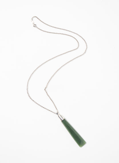 Pounamu Hei Toki on a Silver Chain