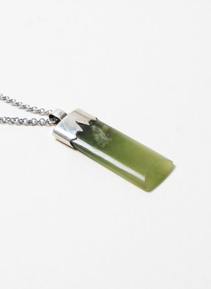 Small Pounamu Hei Toki on a Silver Chain