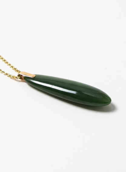 Pounamu Roimata on a Gold Chain