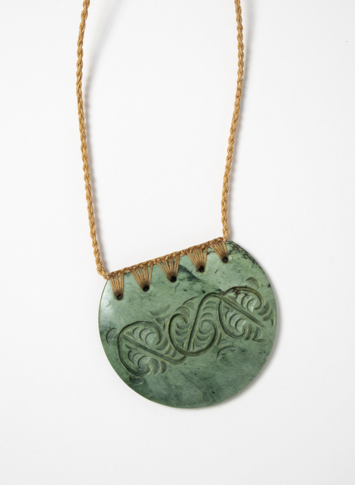 Carved Pounamu Breast Plate