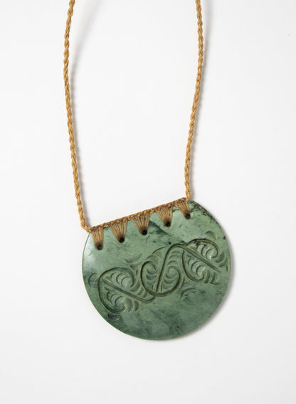 Carved Pounamu Breast Plate