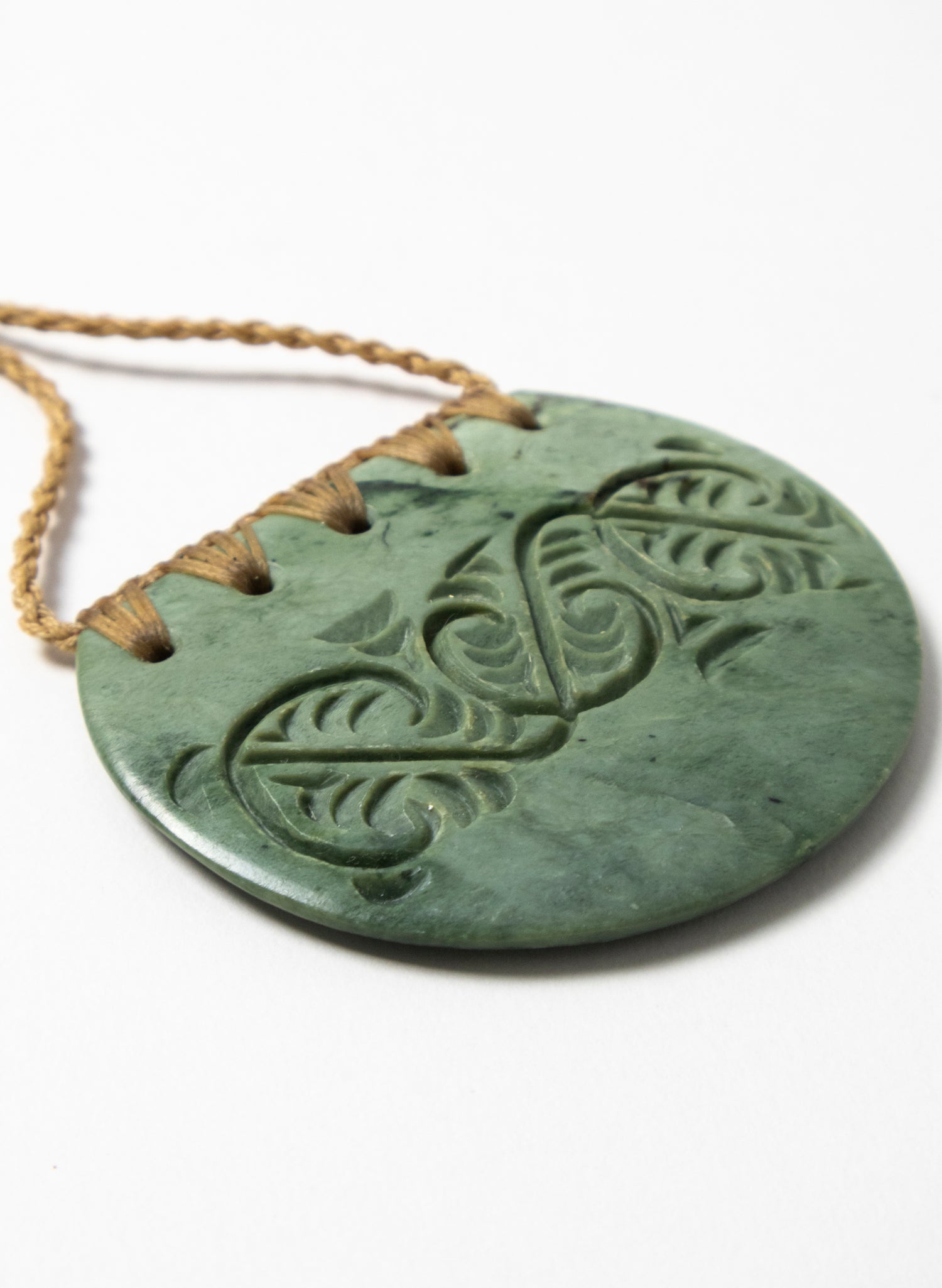 Carved Pounamu Breast Plate