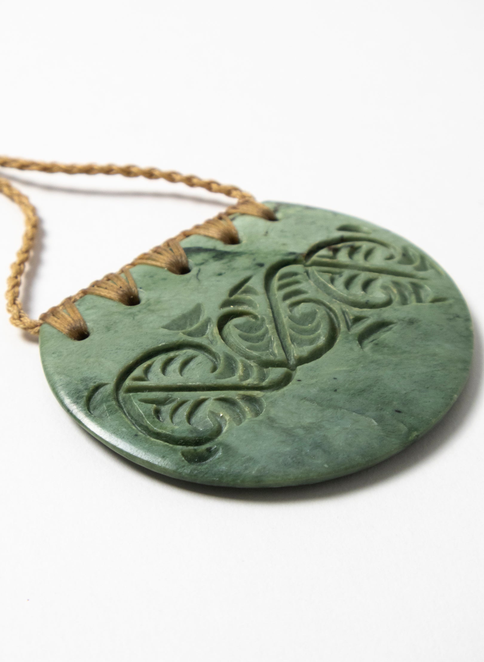 Carved Pounamu Breast Plate