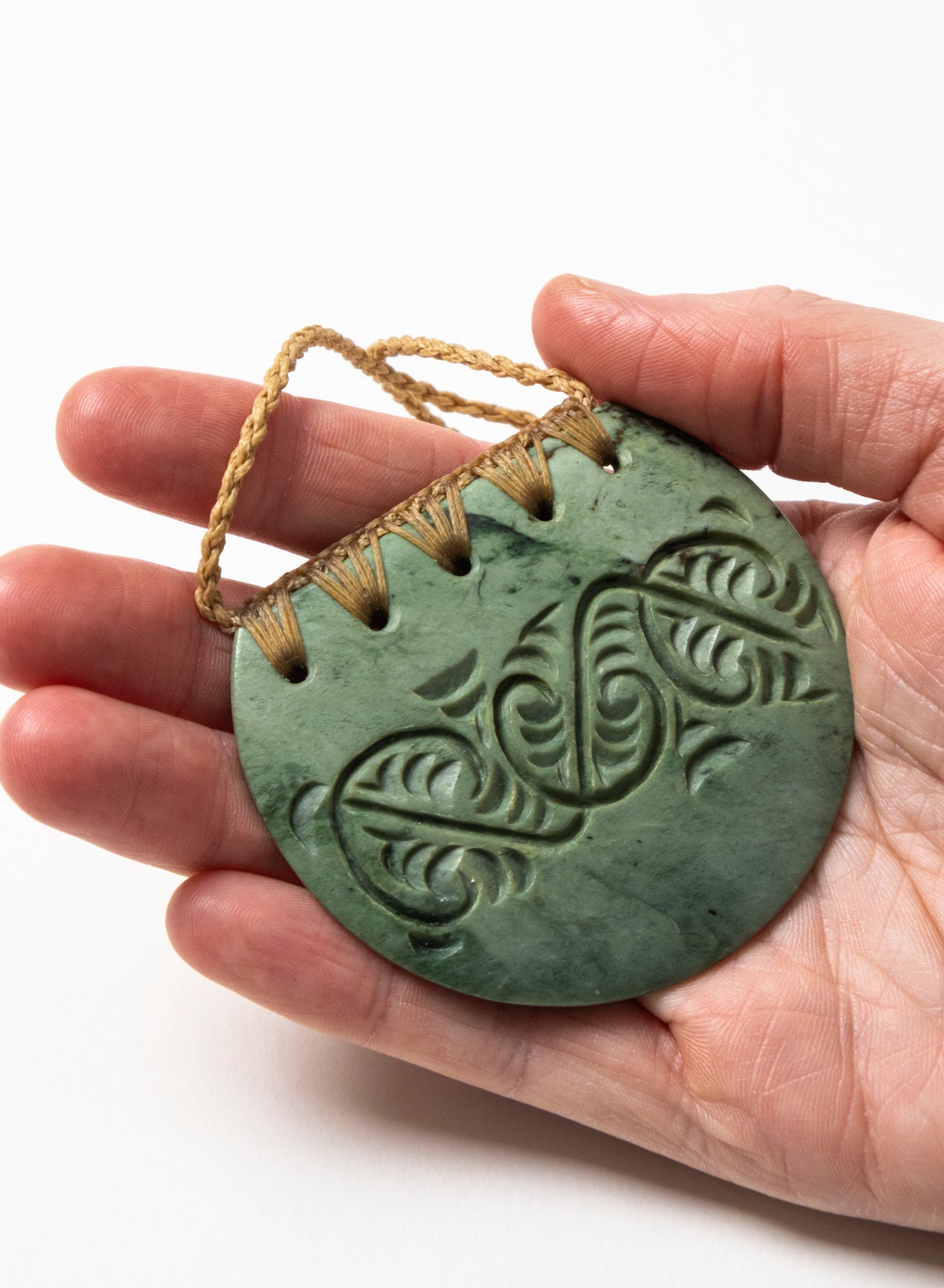 Carved Pounamu Breast Plate