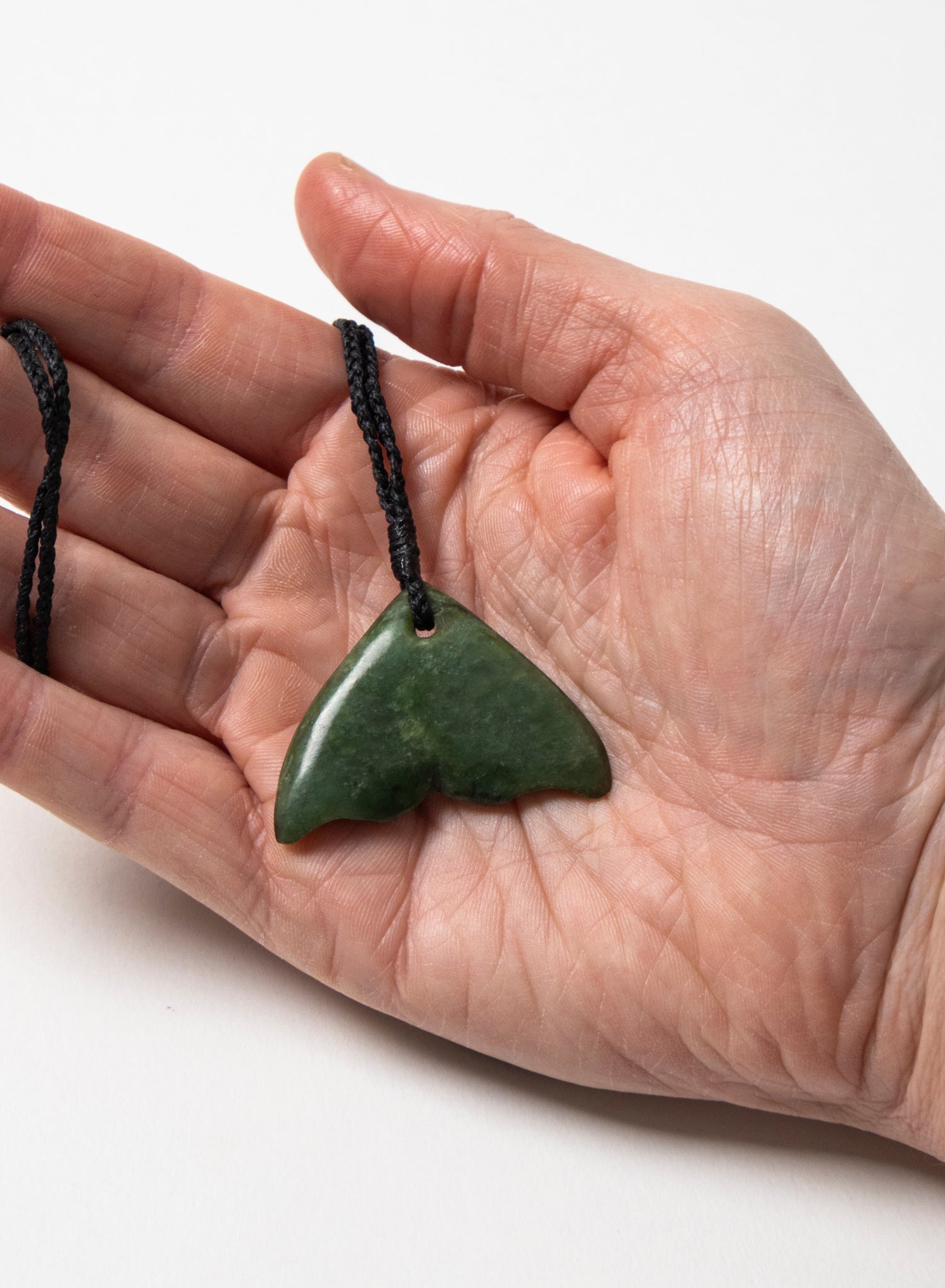 Small Pounamu Whale Tail Pendant