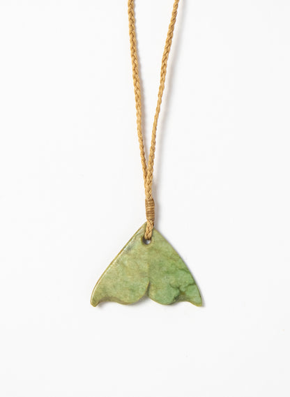 Small Pounamu Whale Tail Pendant