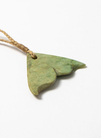 Small Pounamu Whale Tail Pendant