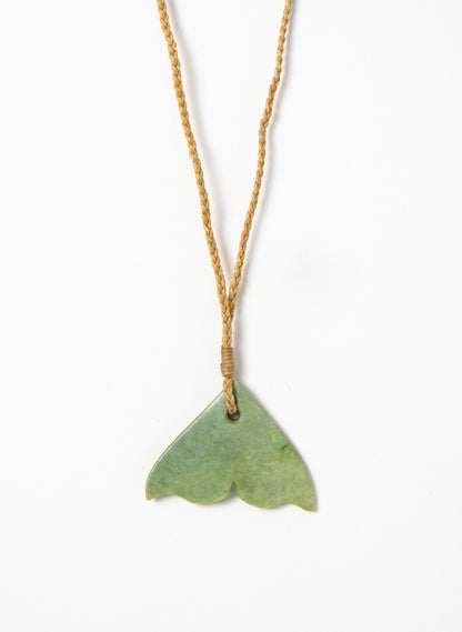 Small Pounamu Whale Tail Pendant