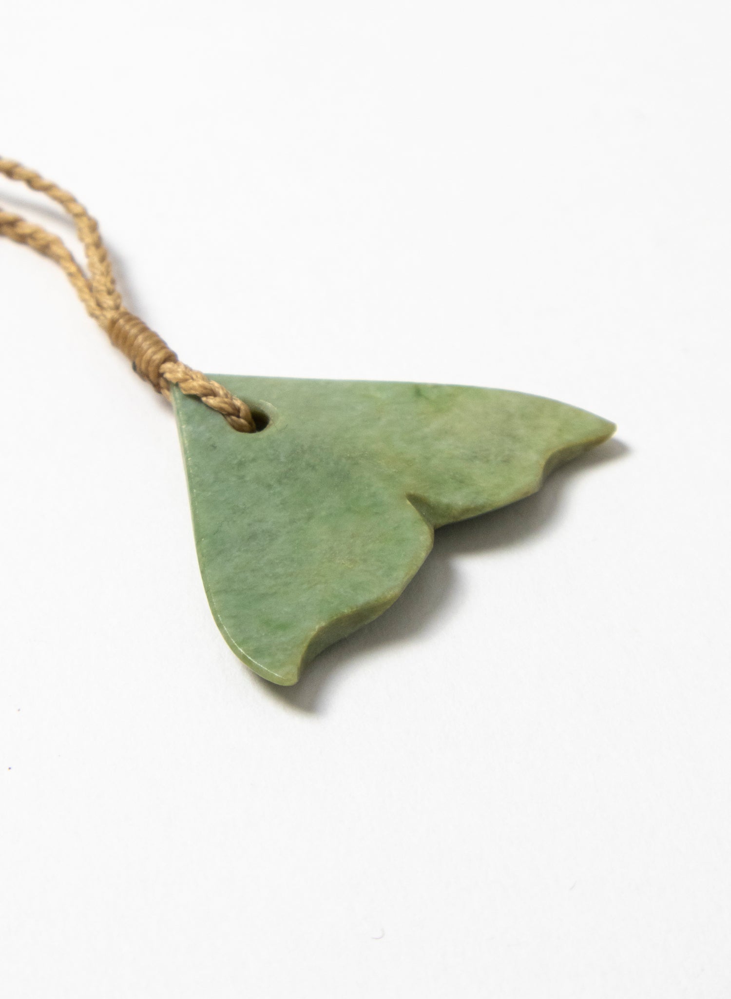 Small Pounamu Whale Tail Pendant