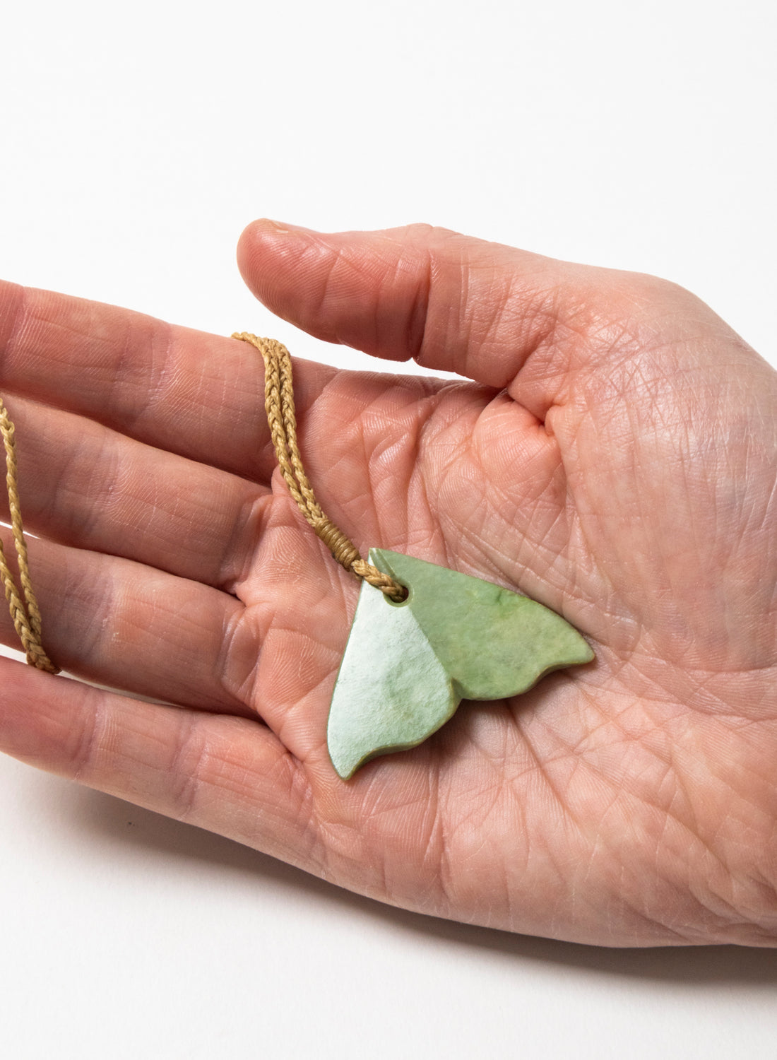 Small Pounamu Whale Tail Pendant