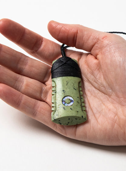 Hei Toki Pounamu with Notches