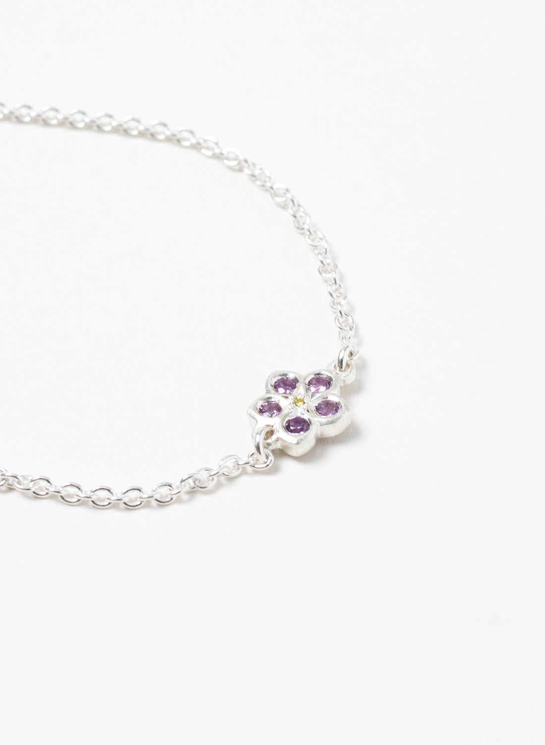 Pink Forget Me Not Bracelet
