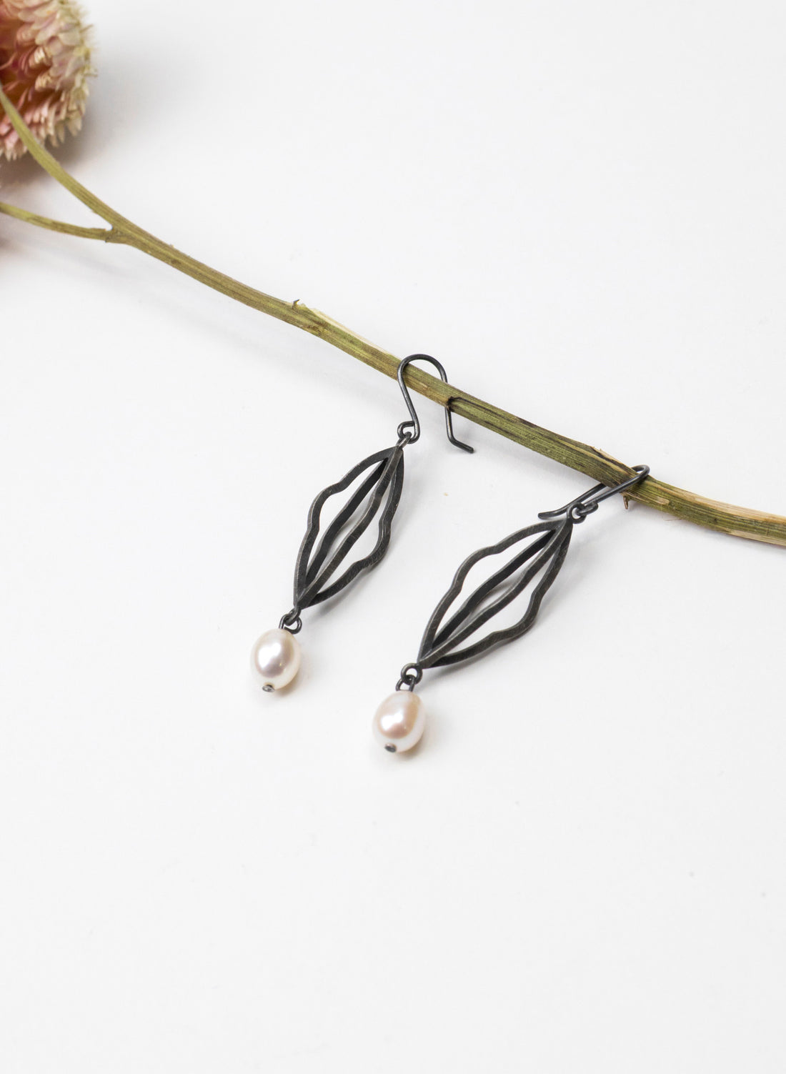 Ripple Oxidised - Earrings