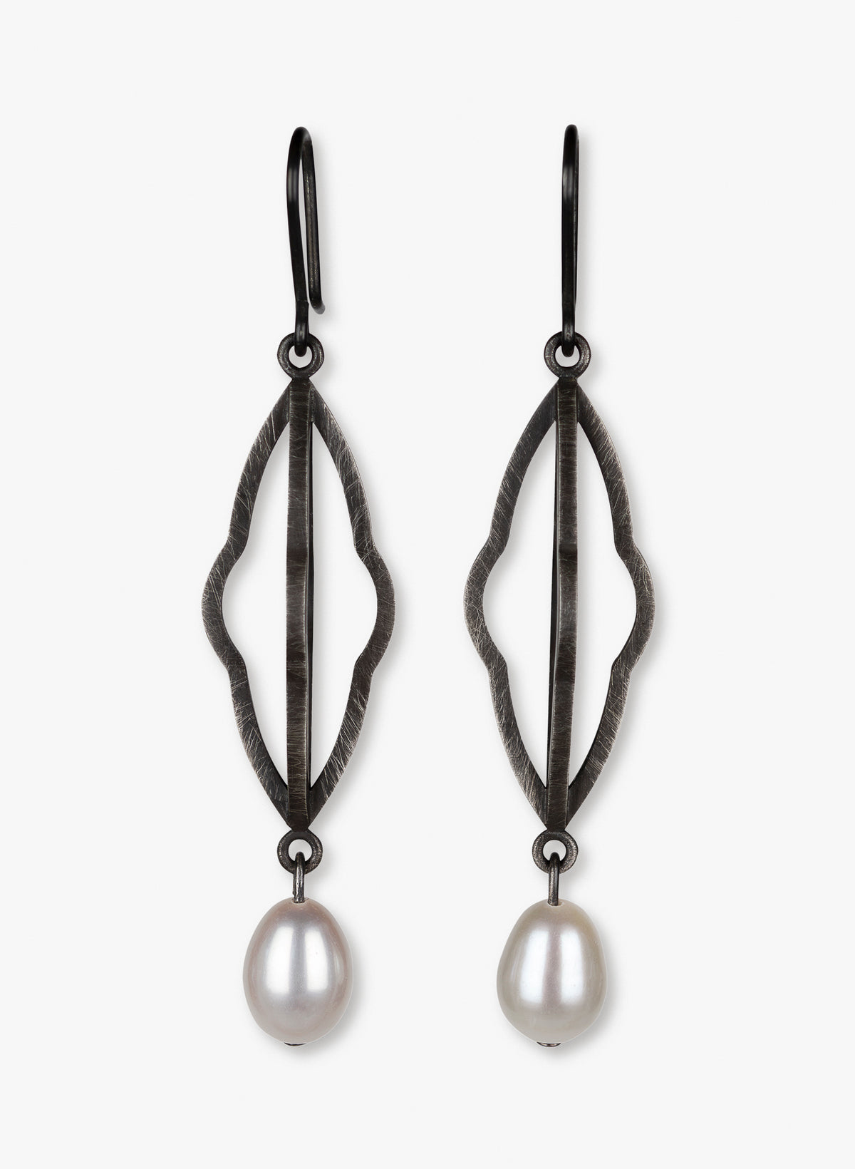 Ripple Oxidised - Earrings