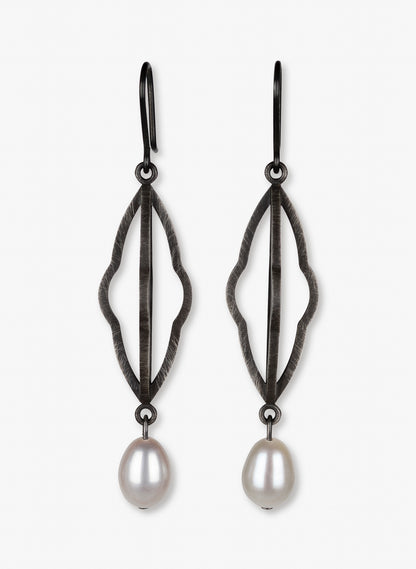 Ripple Oxidised - Earrings