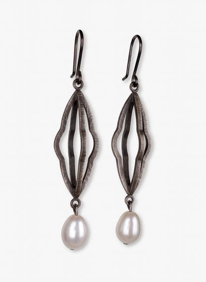 Ripple Oxidised - Earrings