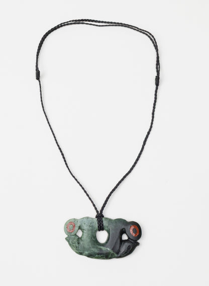 Pekapeka Pounamu Pendant