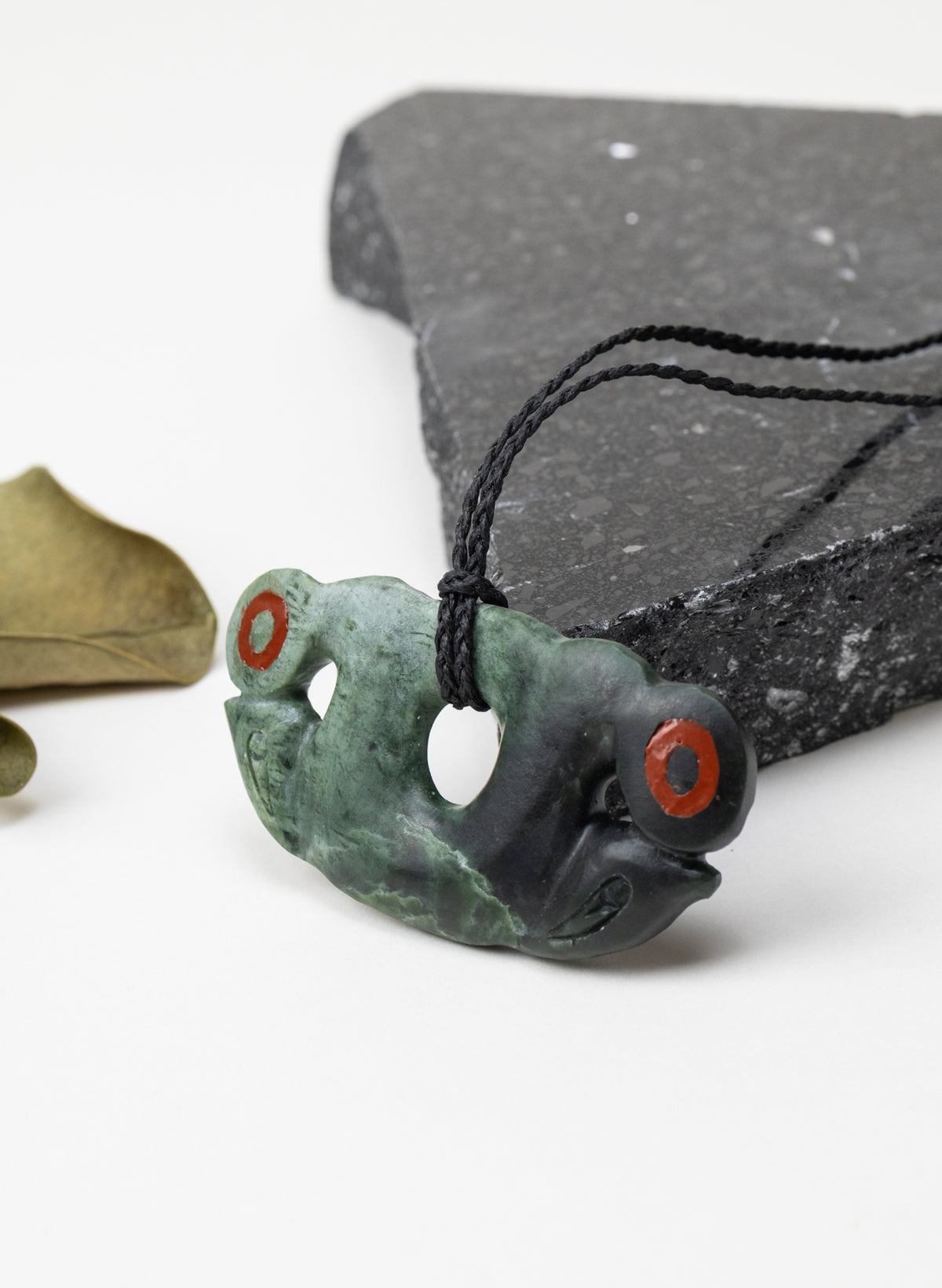 Pekapeka Pounamu Pendant